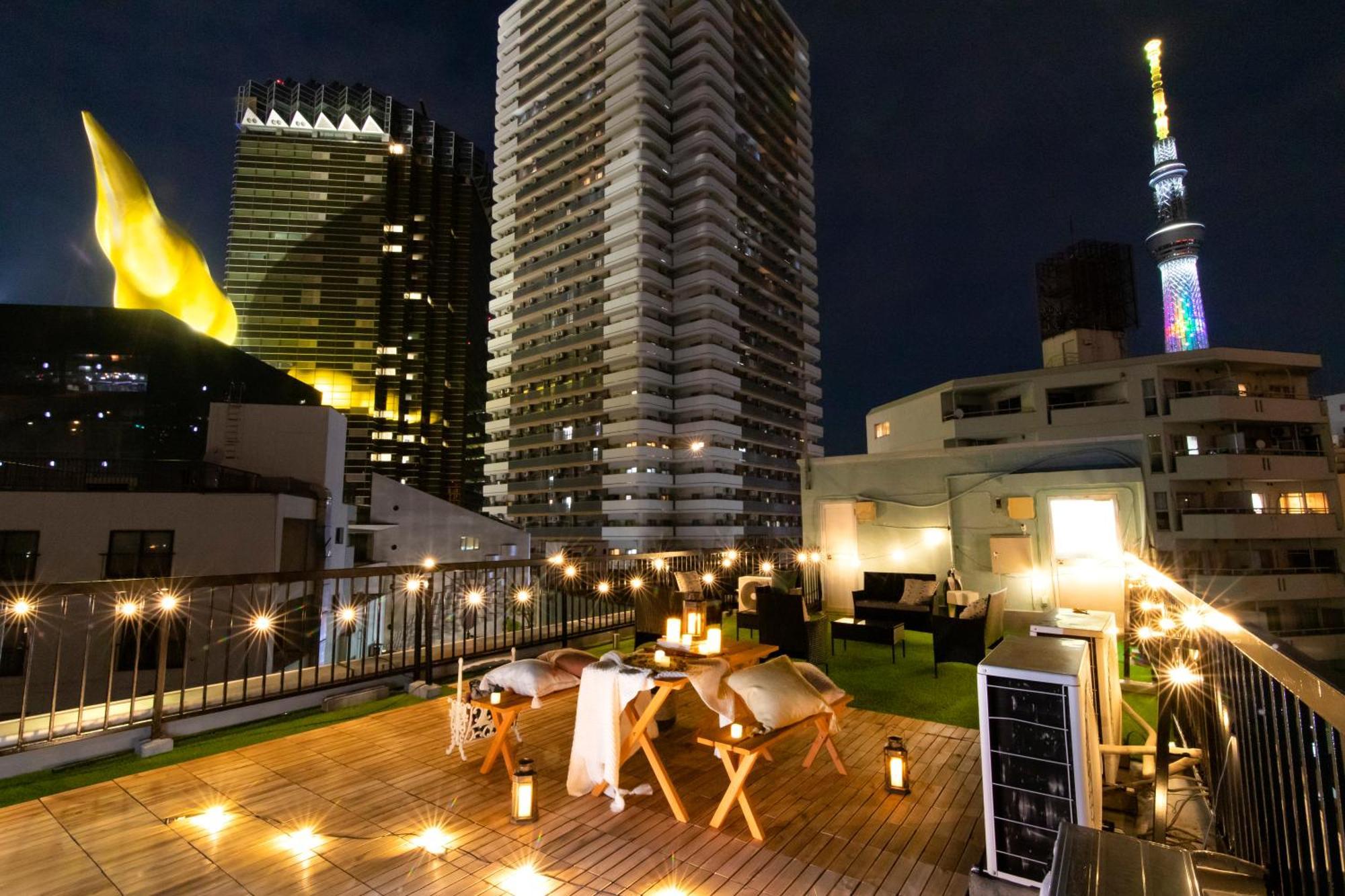 Meee Asakusa3F4F 浅草徒歩3分 140平米max22名 無料駐車場 屋上絶景 渋谷直通 Tokyo Luaran gambar