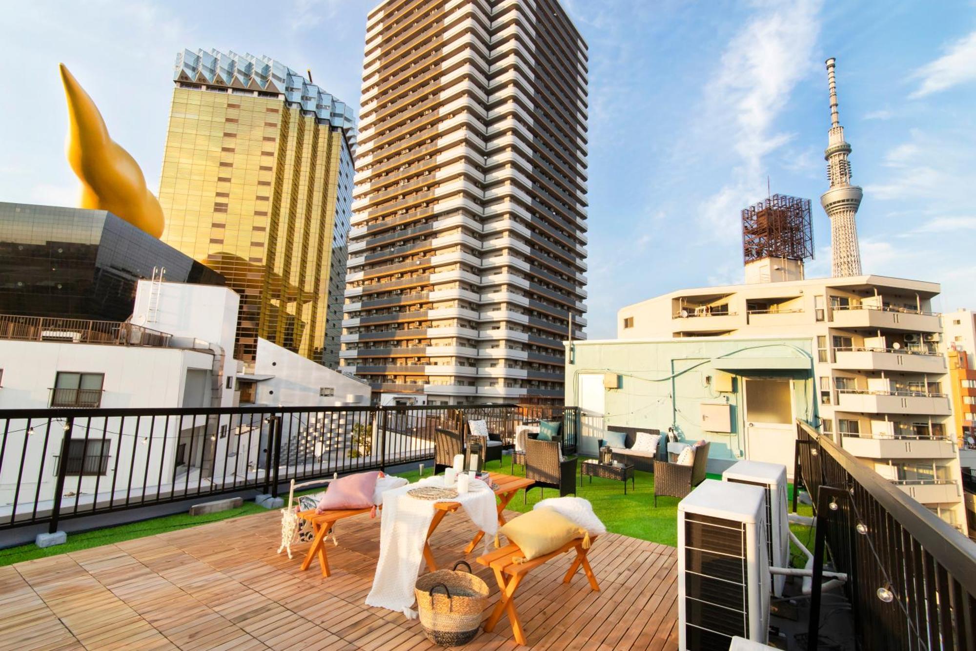 Meee Asakusa3F4F 浅草徒歩3分 140平米max22名 無料駐車場 屋上絶景 渋谷直通 Tokyo Luaran gambar